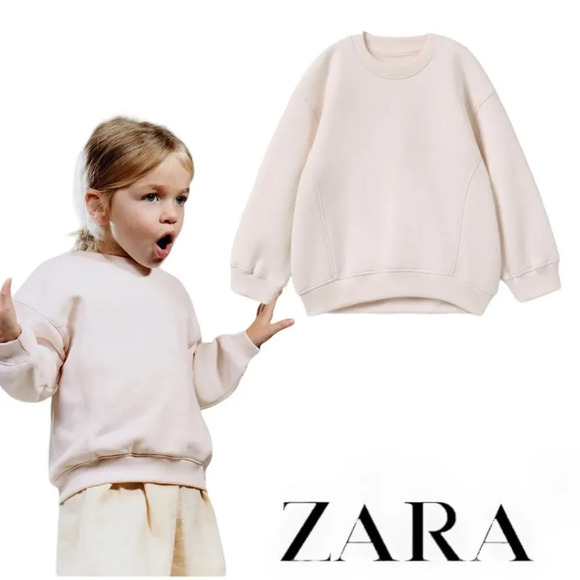 ZARA Kids | Pink | PLAIN SWEATSHIRT - Picture 1 of 5